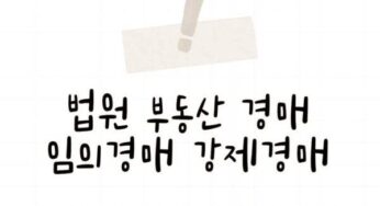 법원 부동산 경매 종류 임의경매 강제경매 신청 절차 차이점