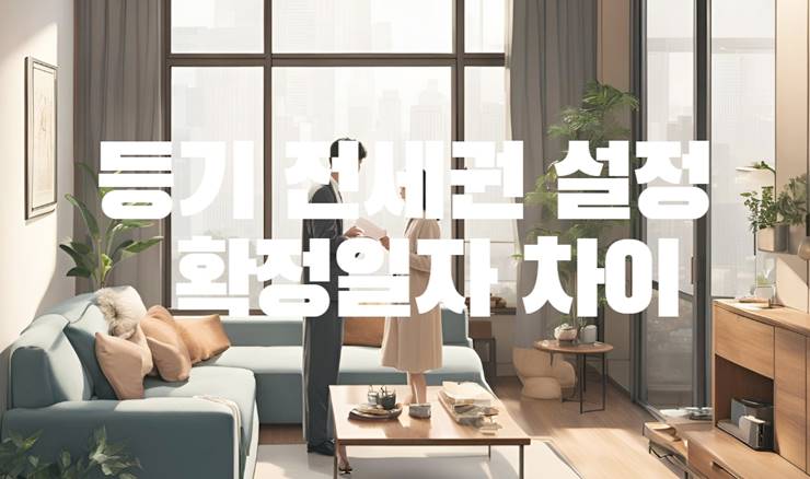 전세권 확정일자 차이