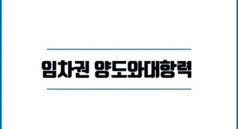 임대인 동의 14일내 전입신고 임차권 양도 대항력 소멸하지 않고 동일성 유지 전대차와는 달라요