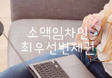 경매 부동산 소액임차인 최우선변제 기준시점 보증금 범위 소액임차인 최우선변제
