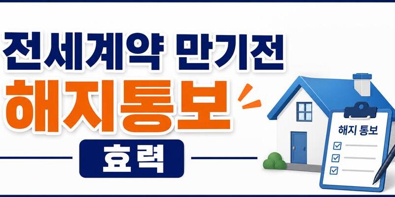 전세계약 만기전 해지통보
