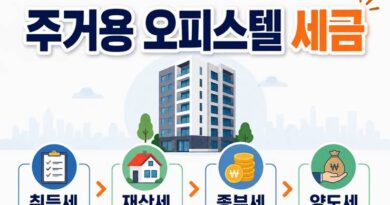 오피스텔 세금 취득세 재산세 종부세 양도세