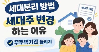세대분리 방법
