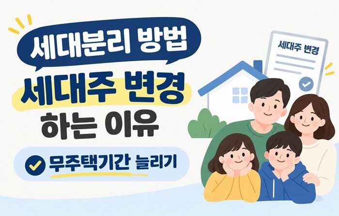 세대분리 방법
