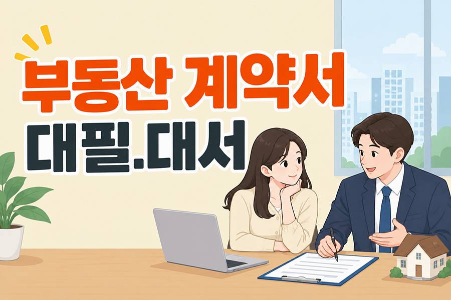 부동산 계약서 대필 대서 뜻 비용 수수료 대필료 1 부동산 계약서 대필